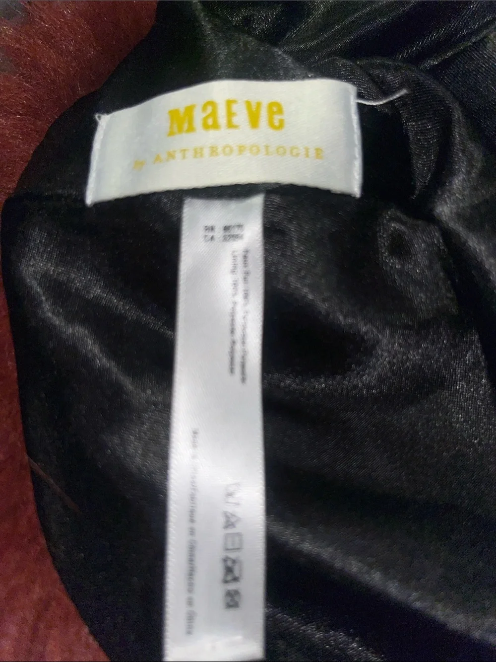 MAEVE Anthropologie Colorblock Faux Fur Hat